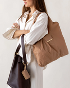 keychain tote - caramel