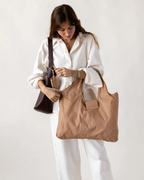 keychain tote - caramel