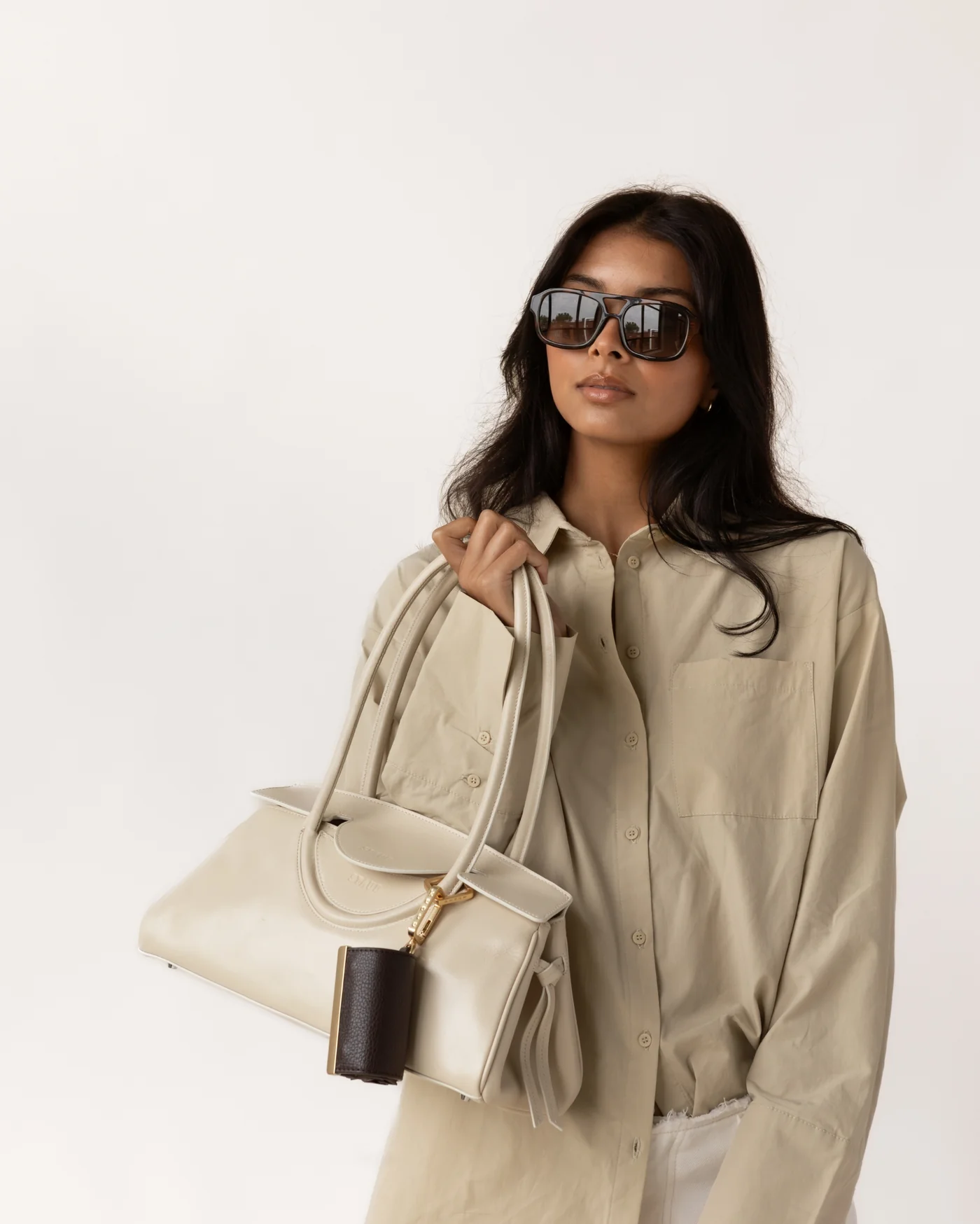 keychain tote - coffee