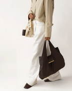 keychain tote - coffee