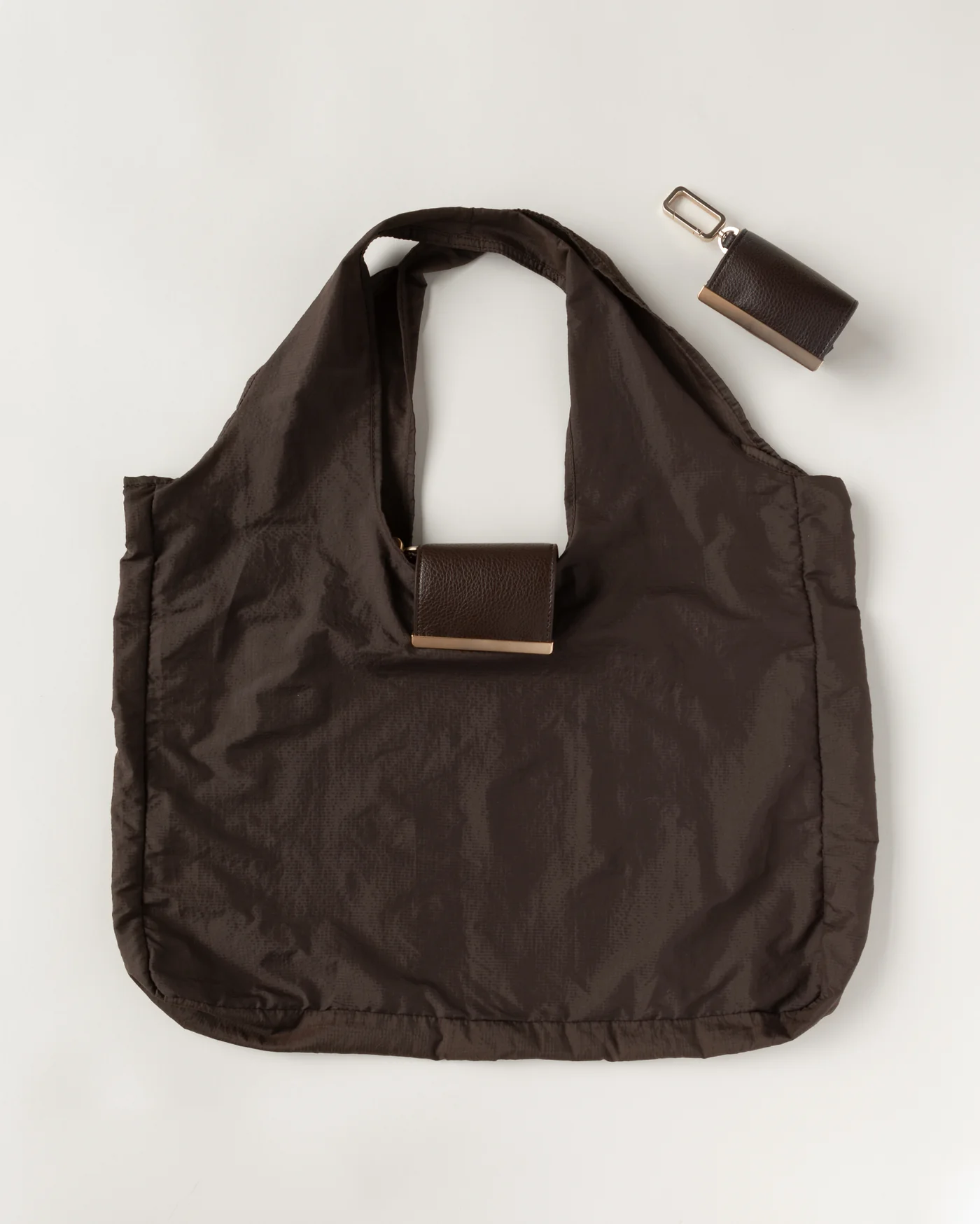 keychain tote - coffee