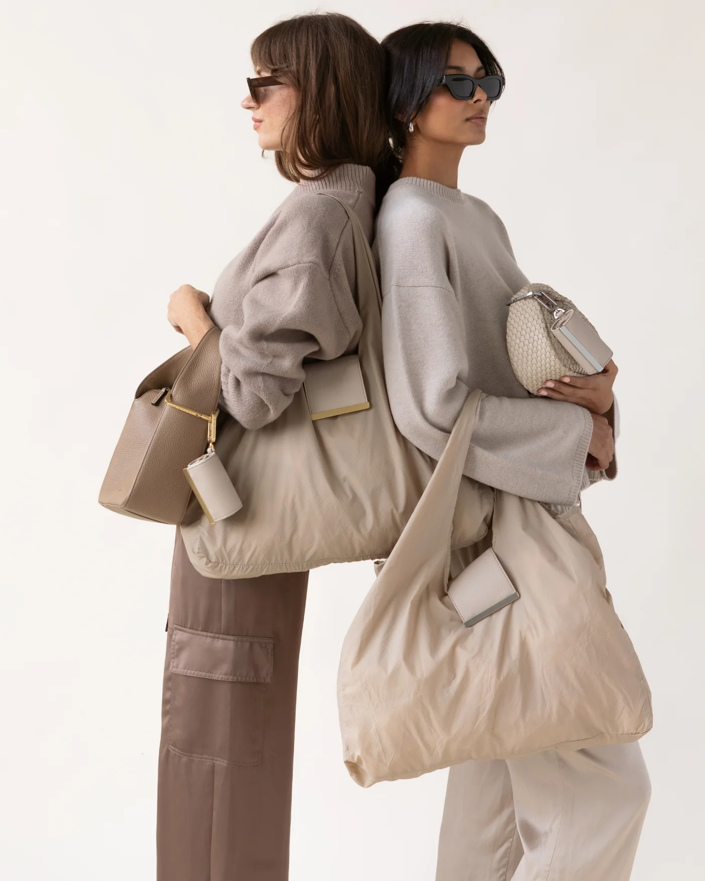 keychain tote - stone